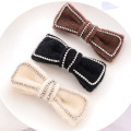 mollette per capelli  spinki do New Solid Fleece Rhinestone Bowknot Autumn Winter Big Barrettes Fashion Hair Accessories Hairpin Korean Spring Clip Dropshiping